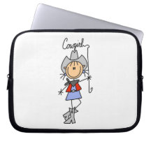 Lasso Cowgirl T-shirts and Gifts Laptop Sleeve