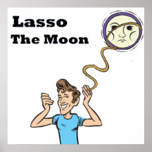 Lasso the moon poster