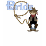 Lassoed Bride Country Western Wedding tshirt