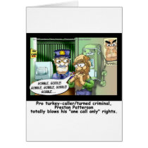 Last Call 4 Turkeys Funny Cartoon Gifts cards by beardiethor123 Last Call 4 Turkeys Funny Cartoon Gifts cards