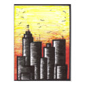 last days of a dying city canvas print