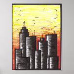 last days of a dying city canvas print