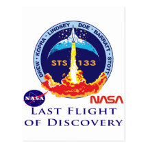 Last Flight of Discovery Postcard