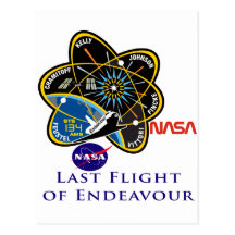 Last Flight of Endeavour Post Cards