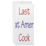 Last Great American Cook Personalized Rack Card