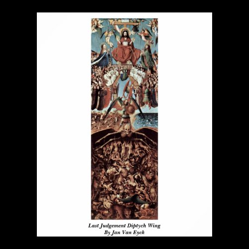 Last Judgement Diptych Wing By Jan Van Eyck Print