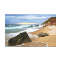 Last Light before the Storm at Moshup Beach Gallery Wrapped Canvas