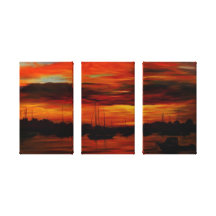 Last Light Wrapped Canvas Canvas Print