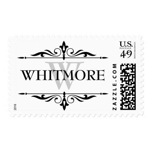 Last Name Custom postage stamps Zazzle