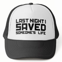Last Night A DJ Saved My Life hats by HOTDJGEAR Last Night A DJ Saved My Life hats