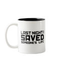 Last Night A DJ Saved My Life mugs
