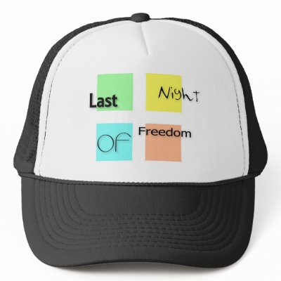 Last night of freedom hats by bachelorpartyportal