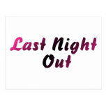 Last Night Out (bride) Post Card