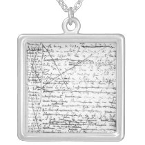 Last page of 'A la Recherche du Temps Perdu' Necklace
