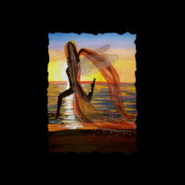 Last Rays of Fire Sunset Fairy women's t-shirt