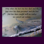 Last River and Fish Poster posters