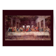 Last Supper by Leonardo da Vinci, Renaissance Art Greeting Card