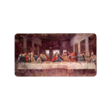 Last Supper by Leonardo da Vinci, Renaissance Art Personalized Address Labels