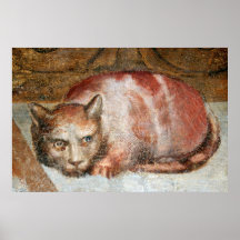 Last Supper Cat by Alessandro Allori Poster