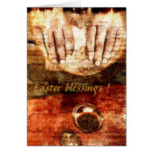 Last suppler easter blessings greeting card