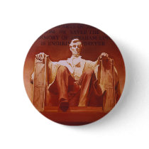"Lasting Impression" Lincoln Memorial Art Button