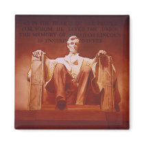 "Lasting Impression" Lincoln Memorial Art magnets by PaulJacksonart "Lasting Impression" Lincoln Memorial Art magnets
