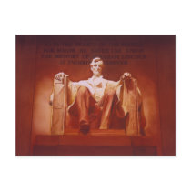 "Lasting Impression" Lincoln Memorial Art Postcard