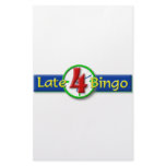 Late4Bingo Stationery Design