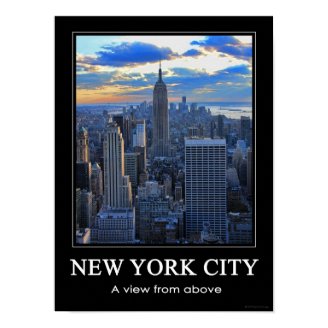 Late afternoon NYC Skyline as sunset approaches 1C Poster