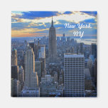 Late afternoon NYC Skyline as sunset approaches #2 Fridge Magnet