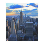 Late afternoon NYC Skyline as sunset approaches Gallery Wrapped Canvas
