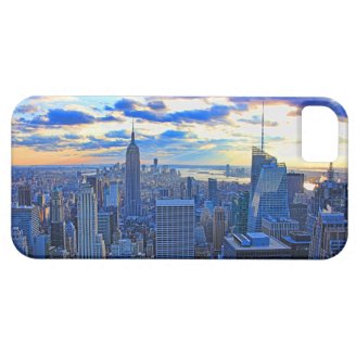 Late afternoon NYC Skyline as sunset approaches W iPhone 5 Cover
