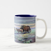 LATE AFTERNOON STAGECOACH by SHARON SHARPE mugs