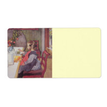 Late Riser at Breakfast Personalized Shipping Label