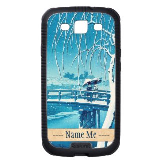 Late Snow Along Edo River hasui kawase winter art Samsung Galaxy SIII Cover