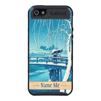 Late Snow Along Edo River hasui kawase winter art Cover For iPhone 5