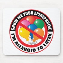 Latex Allergy mousepads by fightcancertees Latex Allergy mousepads