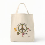 Latin and Celtic Peace Sign Tote Bag