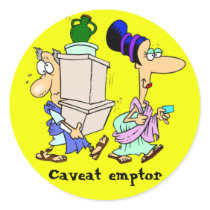 Latin: Caveat emptor stickers by sandrinepal Latin: Caveat emptor stickers