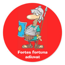 Latin: Fortes fortuna adiuvat stickers by sandrinepal Latin: Fortes fortuna adiuvat stickers