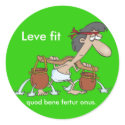 Latin: Leve fit... stickers