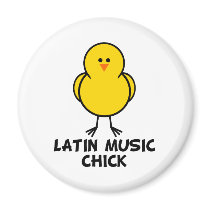 Latin Music Chick magnets by chicktshirts8 Latin Music Chick magnets
