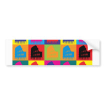 Latin Pop Art bumper stickers