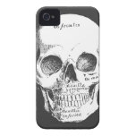 Latin Skull Goth Metal iPhone 4 4s Case iPhone 4 Case-Mate Case