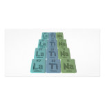 Latina  as Lathanum Titanium Sodium Personalized Photo Card
