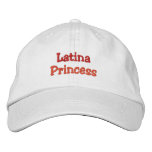 Latina Princess Cap Embroidered Hats