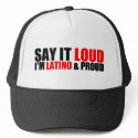Latino & Proud hats by LatinoTimeShirts Latino & Proud hats