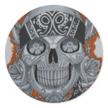 latino skull stickers