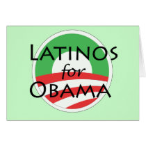 Latinos for Obama Card