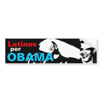 Latinos Por Obama Bumper Sticker bumper stickers